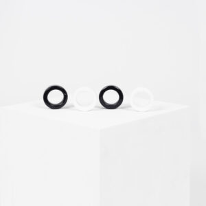 Marmar Nero Napkin Rings (Set of six)